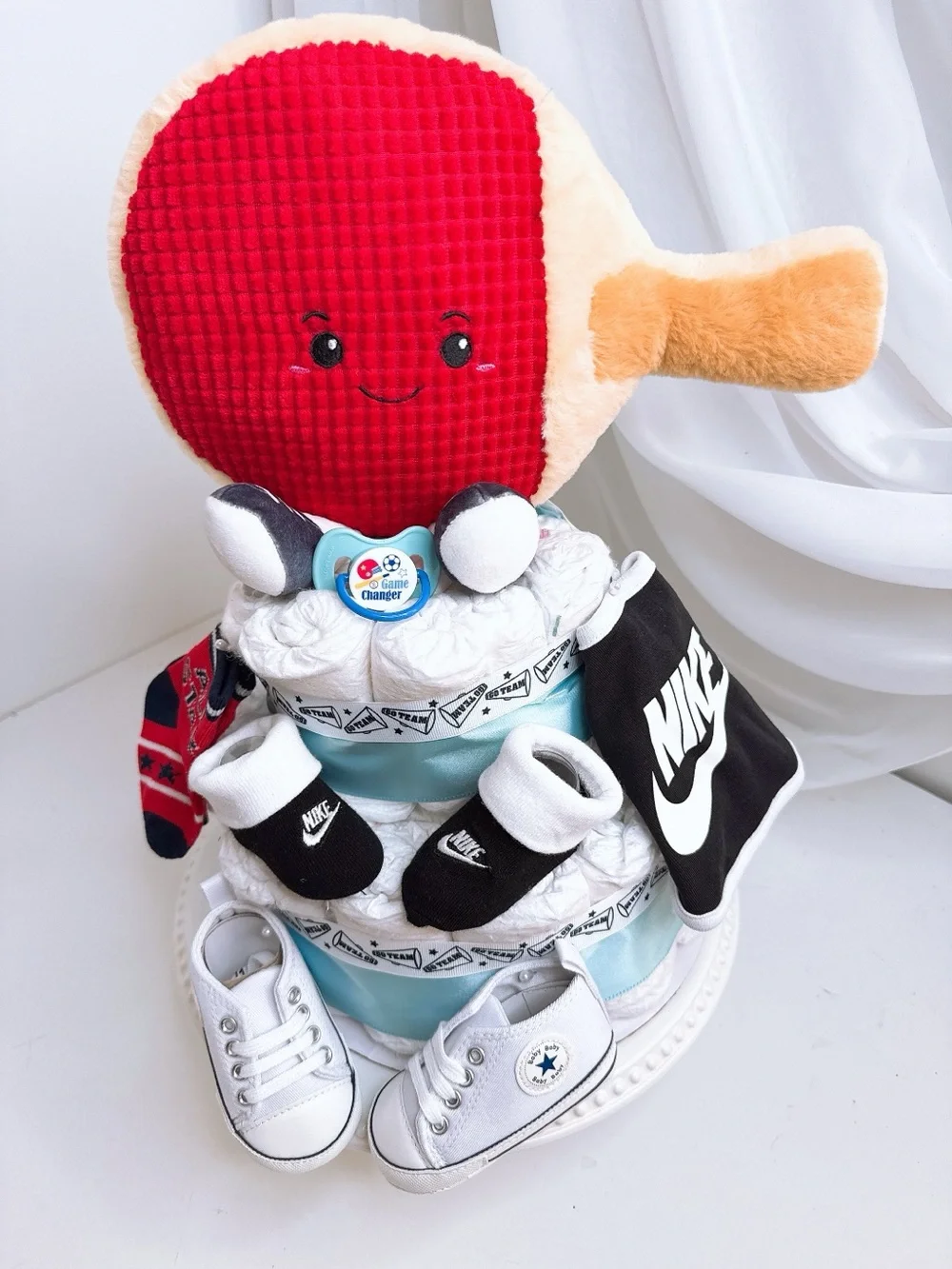 Sport Table Tennis Diaper Cake, Sport Theme, Baby Shower gift